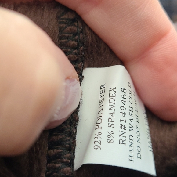 TRÏBE PULL On Check Print Fleece Lined Pants Size S/M NWT - Picture 8 of 8